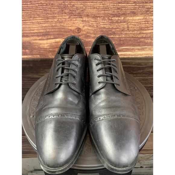 Cole Haan Grand.OS Men’s Jefferson Cap Toe Oxford Black Leather C23789 Size 10.5 - Picture 9 of 9